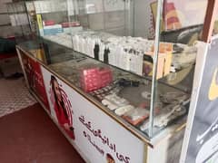 Mobile Shop Counter & Rack For Sale
