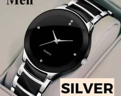Men, s Quartz Chain Strap Watch - 1Pc Water Resistant With Fold Clasp