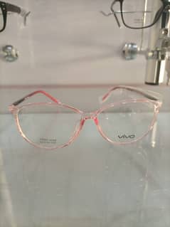 Trendy Transparent Pink TR90 Eyeglass Frame – Lightweight & Durable
