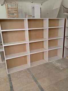 shop shelves 5.5 ft by 8 ft.