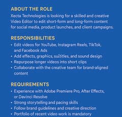 Content Video Editor for Tech & E-Commerce