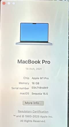 M1 Macbook pro 2021