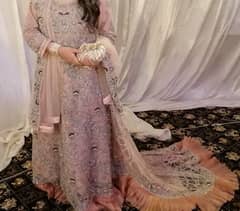 heavy embellished maxi wedding dress