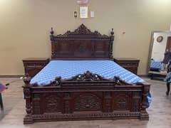 orignal chinioti bed with side tables n big dresser