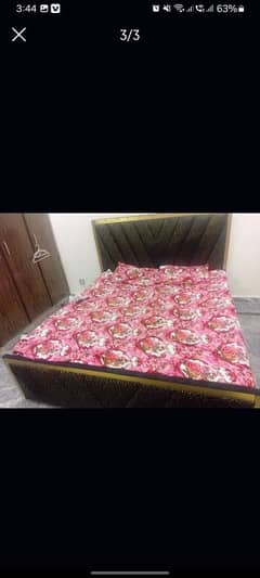 bed with mattress