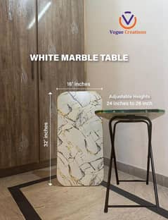 Foldable Wooden Iron Table 1 pc Lightweight Solution