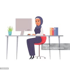 Female secretary/ Lady admin