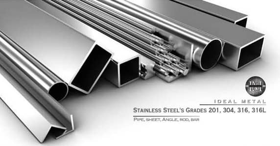 stainless steel pipe, sheet, rod angle & accessories 201,304316
