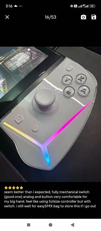easymax15 joycons RBG Light smooth easy control work. 1
