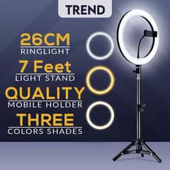 26Cm MJ26 10.2 RGB Led Soft Ring Light