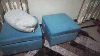 One year use puffy set with storage box. . . condition 10/9 urgent sale