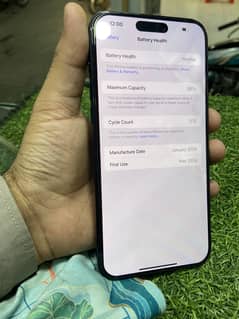 15 pro max 256 jv with original box and cable condition 10/10 88%batt
