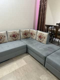 7 seater L shape sofa