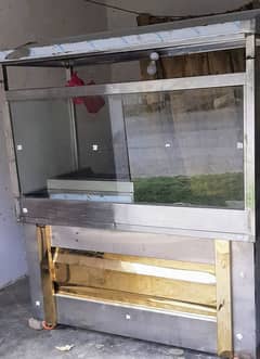 Burger shawarma fries counter