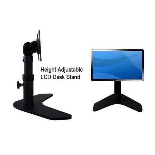 DK1ST LCD Desk Stand Adjustable Height. Use on Base or bolt-on table. 5