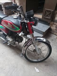 Honda cd 70 red colour 1st owner original file complete documents
