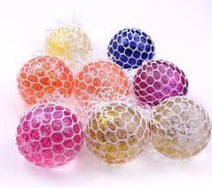 "6 Pcs Mesh Stress Balls Set – Anti-Stress Squeeze Toys for Kids & Adu