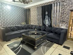 L SHAPE SOFA WITH TABLE