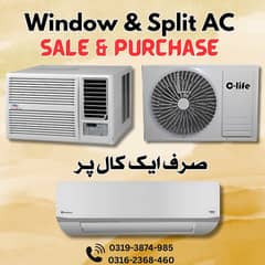 AC / Used AC & Window Ac / Split Ac / Dc Invertor / Ac sale purchase