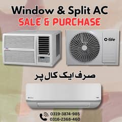 AC / Used AC & Window Ac / Split Ac / Dc Invertor / Ac sale purchase