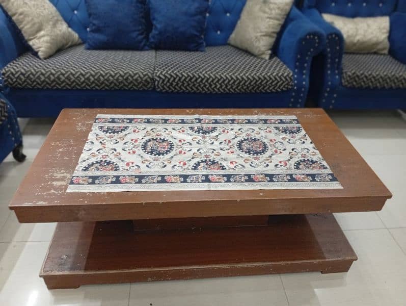 Sofa Set along with matching curtain and table 5