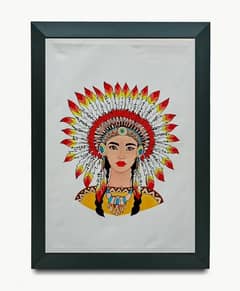 The Majestic Headdress Painting