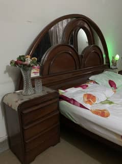 Bed and dressing table