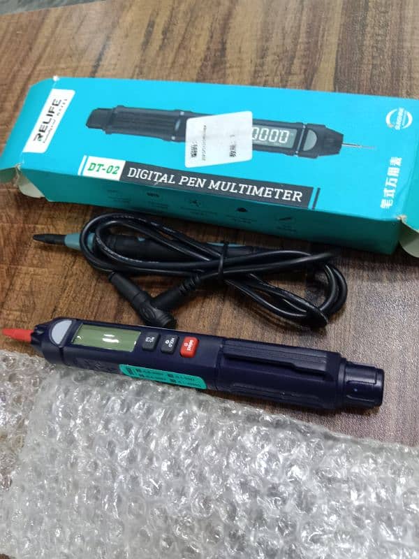 RELIFE DT-02 digital pen multimeter, tool used for testing electronics 4