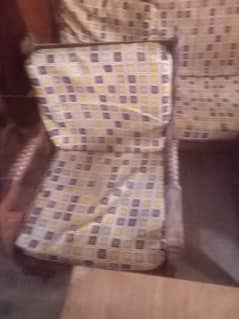 wood sofa set 5 sitter