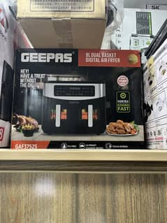 Geepas 9l dual digital air fryer