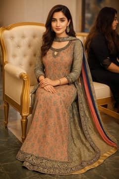 Beautiful maxi (fully handwork on it)