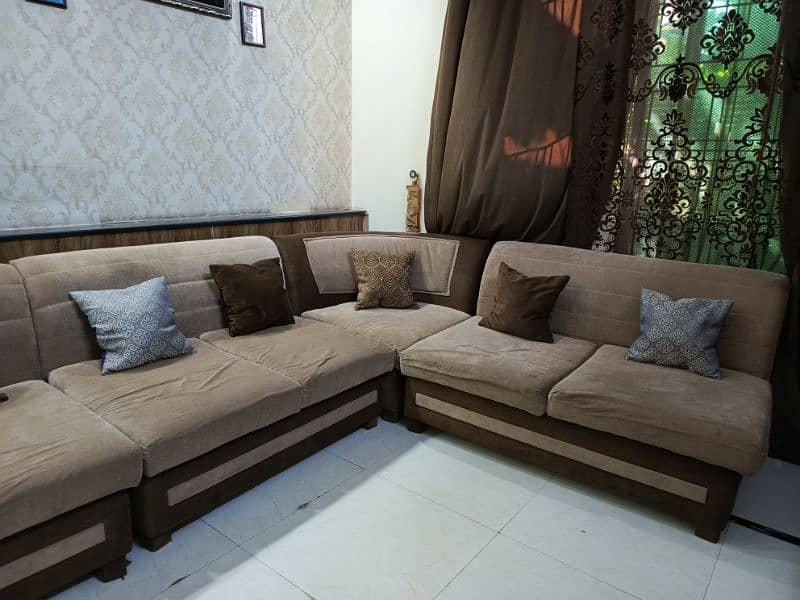 L shape sofa set 3