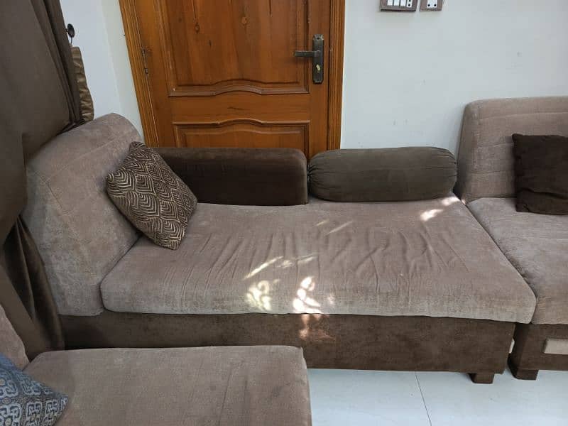 L shape sofa set 5