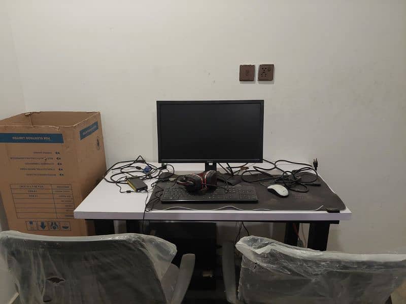 2 Handmade Custom Computer Tables with Smart Plugs – 3