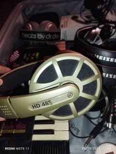 Sennheiser HD-485 HiFi Stereo Wired Over-Ear Headphones For Sale