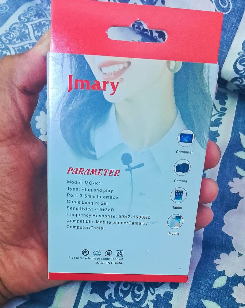 Jmary MC-R1, Lavalier Microphone, Music Recording, Interview, Vlogging 1