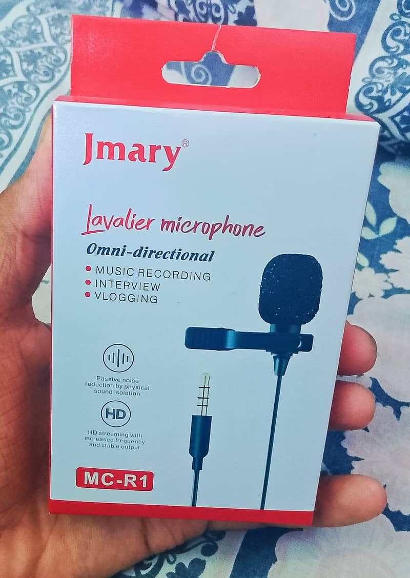Jmary MC-R1, Lavalier Microphone, Music Recording, Interview, Vlogging 0