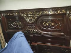 Brand New Luxury Bedroom Set with Mattress – Brown & Gold