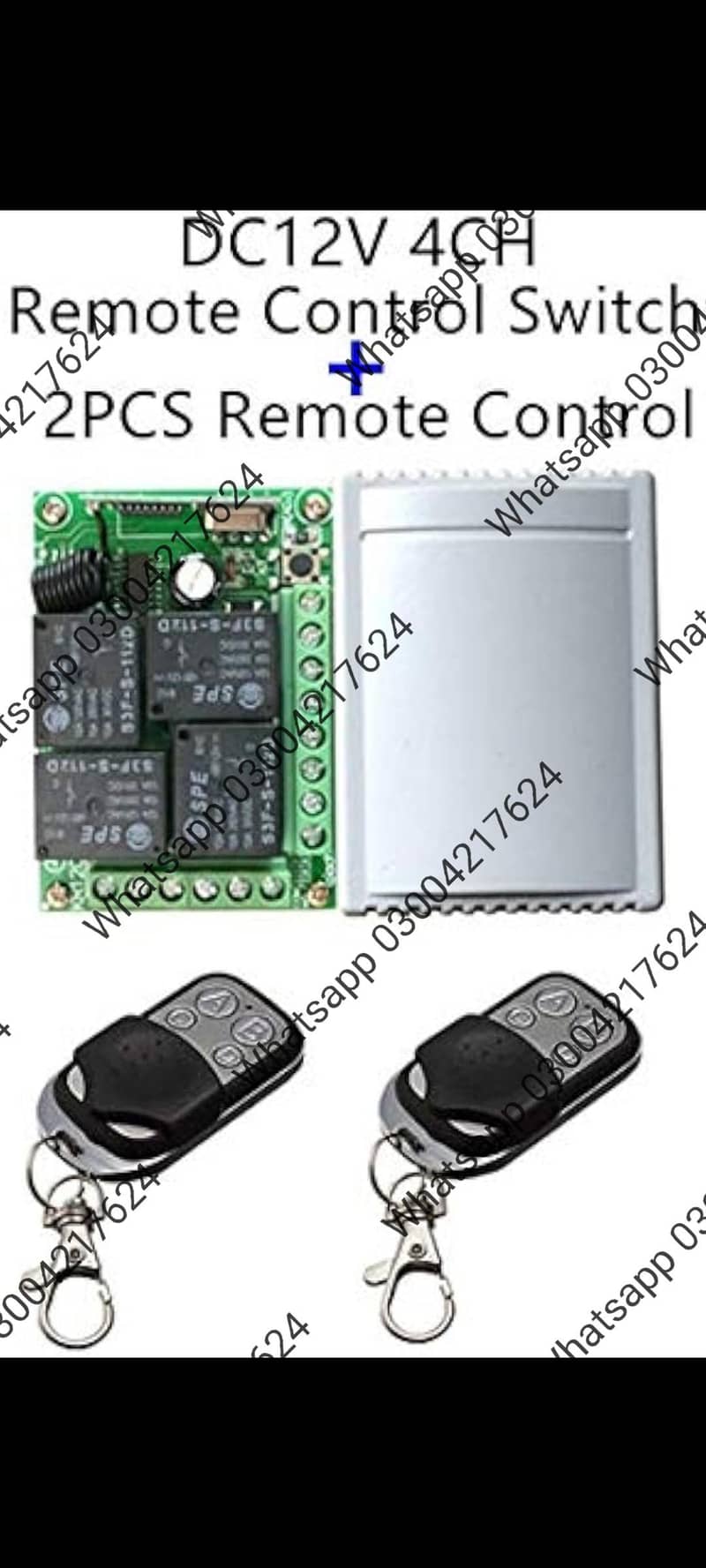 433 Mhz RF 4CH EV1527 Car Learning Code Remote Control Wireless 13