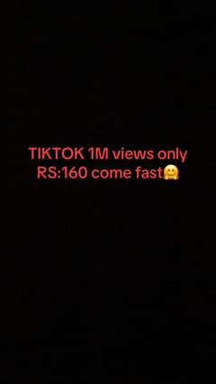 TikTok views and sponsors available