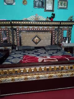 fancy bed set for sale used condition
