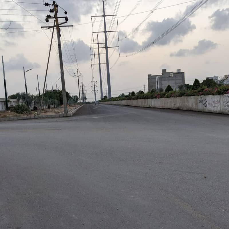 120 Sq Yard Transfer WEST OPEN plot in Block 5 SAADI GARDEN 3
