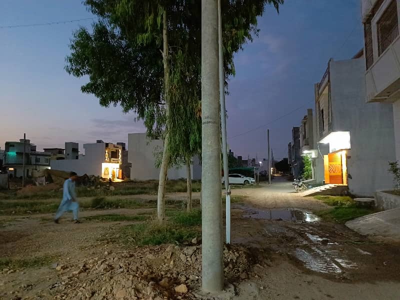 120 Sq Yard Transfer WEST OPEN plot in Block 5 SAADI GARDEN 6