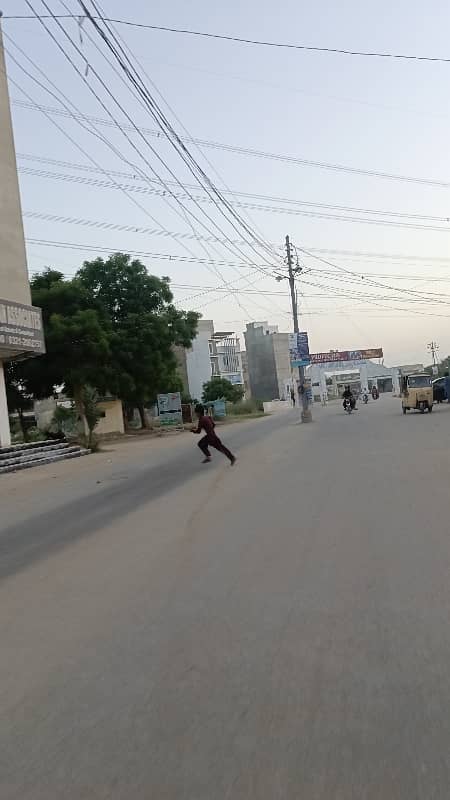 120 Sq Yard Transfer WEST OPEN plot in Block 5 SAADI GARDEN 16