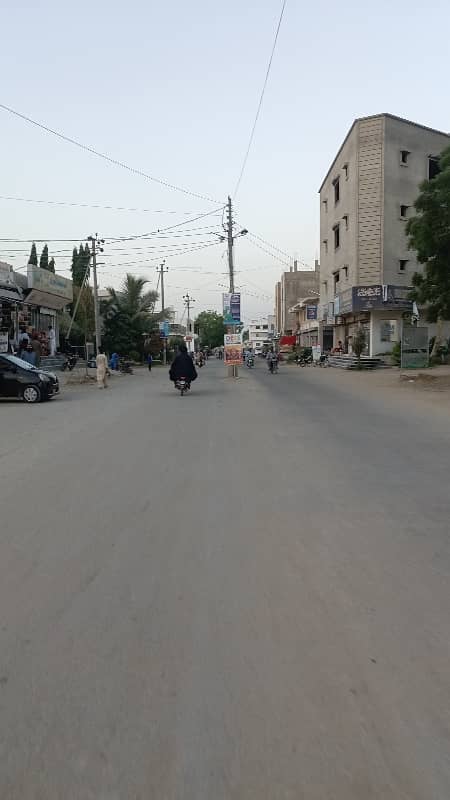 120 Sq Yard Transfer WEST OPEN plot in Block 5 SAADI GARDEN 18