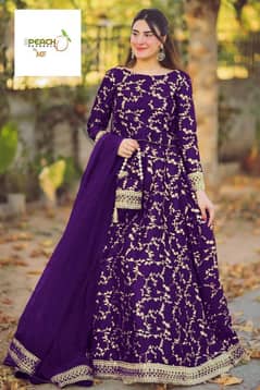 4 pics women stitched katan silk embroidery leninga choli