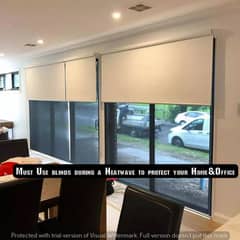 Sun light block window blinds roller blinds wooden floor vinyl floor