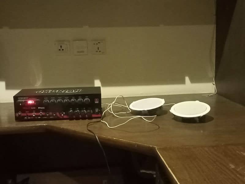 amplifier mp3 Bluetooth sound system with 2 speaker 4