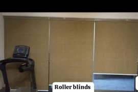 Roller blinds, glass paper, wallpaper, curtains, artificial grass,