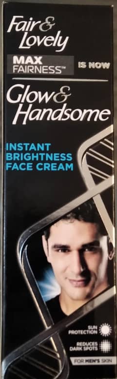 Fair & lovely Glow& hand some instant brightness face cream for Men